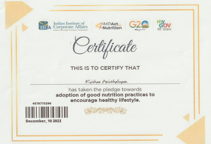 Nutrition Pledge