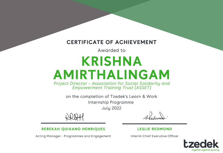 Certificate of Achievement
